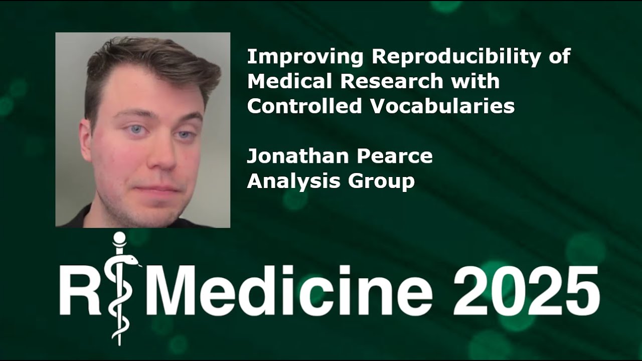 Improve reproducibility in medical research with controlled vocabularies - Jonathan Pearce