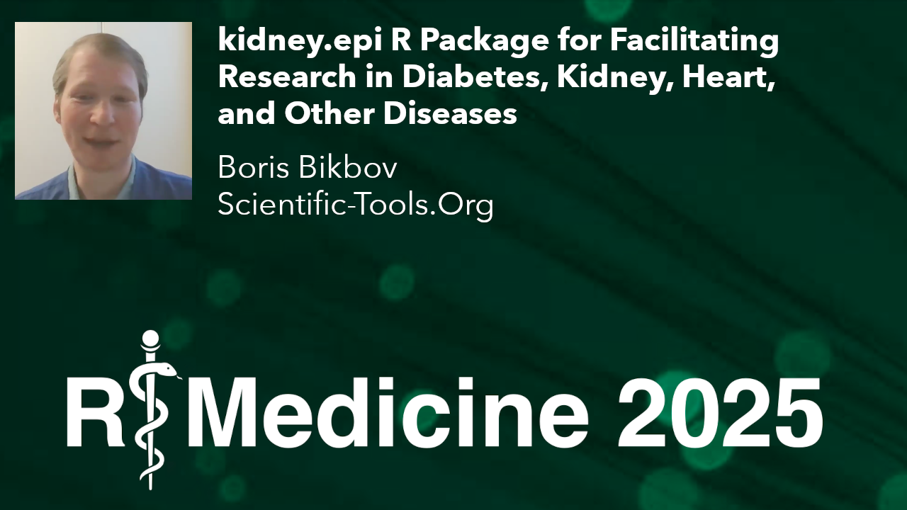 the `kidney.epi` R package for advancing chronic kidney disease research and analysis - Boris Bibkov