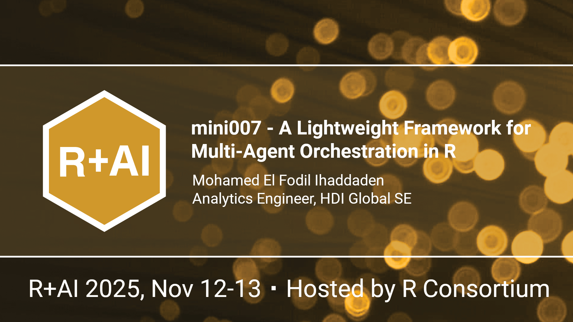 thumbnail for video on mini007 - A Lightweight Framework for Multi-Agent Orchestration in R with Mohamed El Fodil Ihaddaden